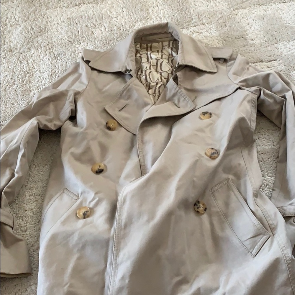 Beige Carolina Herrera trench coat